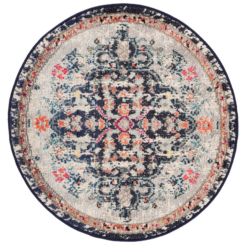 Tapis beige Felty, Rond 3 pi