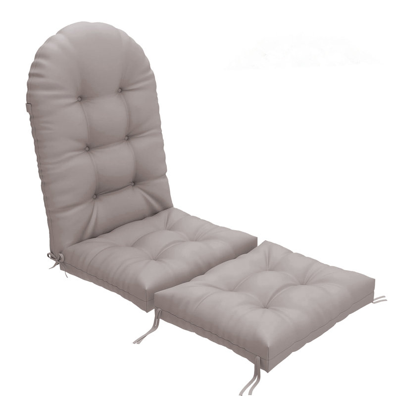 Coussins de chaise Adirondack, coussin de dossier extérieur pour meubles de patio, 2, Kaki