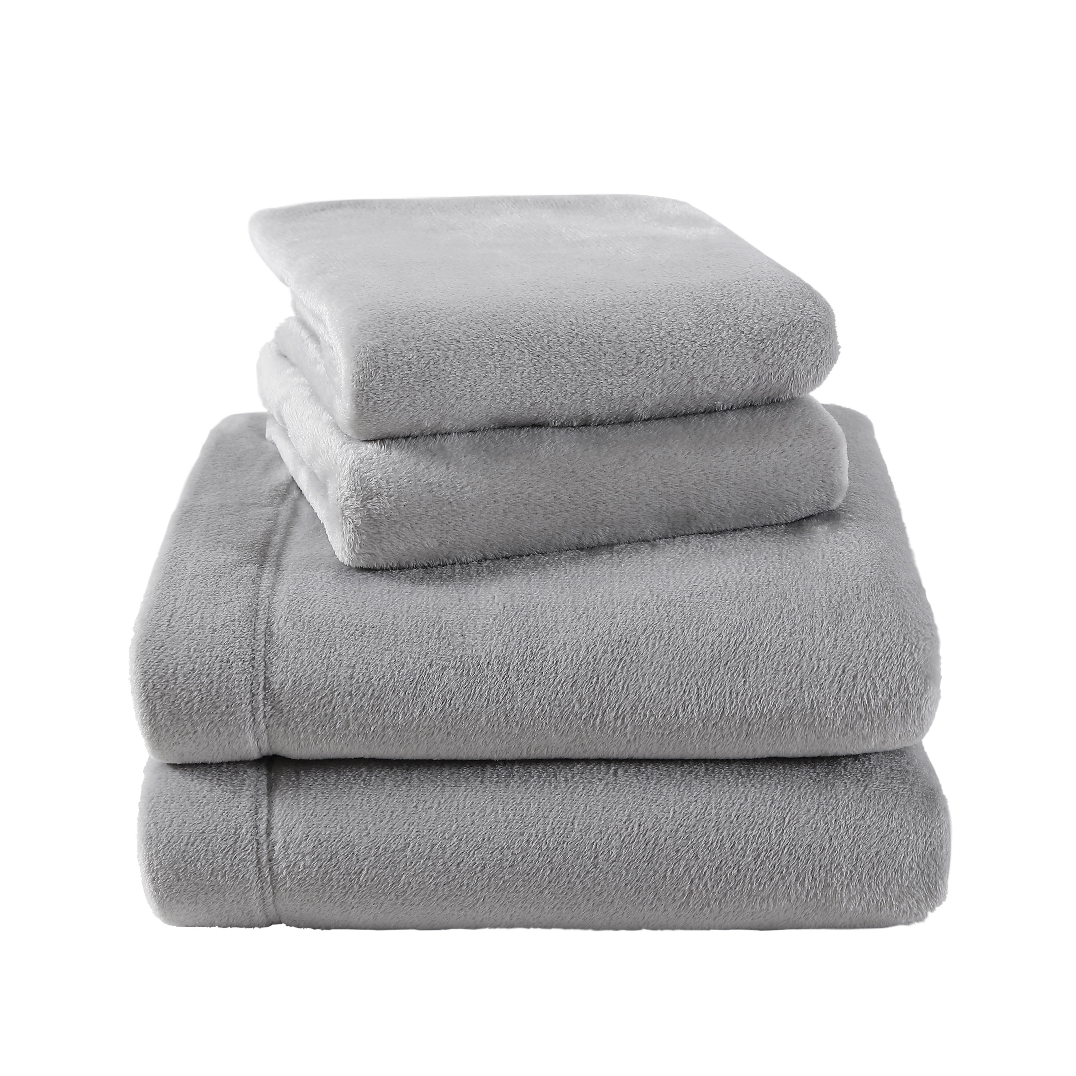 Laura Ashley Maude 6-Piece White Solid Cotton Towel Set