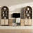 84.25''H Rattan Arched Bookcase With Adjustable Shelf-1436351190