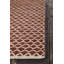 Costa Cotton Geometric Area Rug in Rust/White-712225773