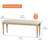 Upholstered Dining Bench with Solid Wood Legs