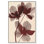 Crimson Coastline III Canvas Abstract Print by Oliver Gal, Black Frame, 10 x 15