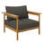Wren Outdoor Patio Teak Wood Armchair Set Of 2 In Natural-105239622