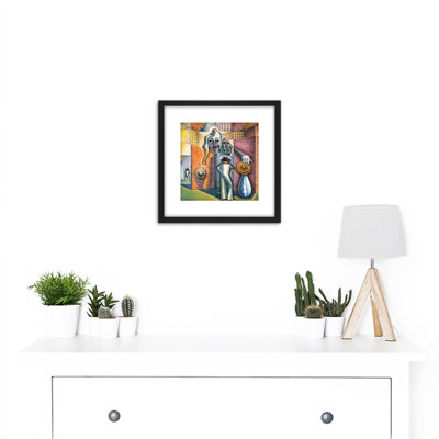 Untitled Surreal Abstraction by Benjamin F. Berlin - Single Picture Frame Painting