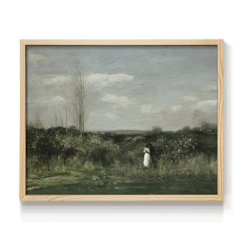 Paysages rétro-DCCCLXV-Reproduction encadrée - réarmable, Naturel, H 16 po x l 20 po