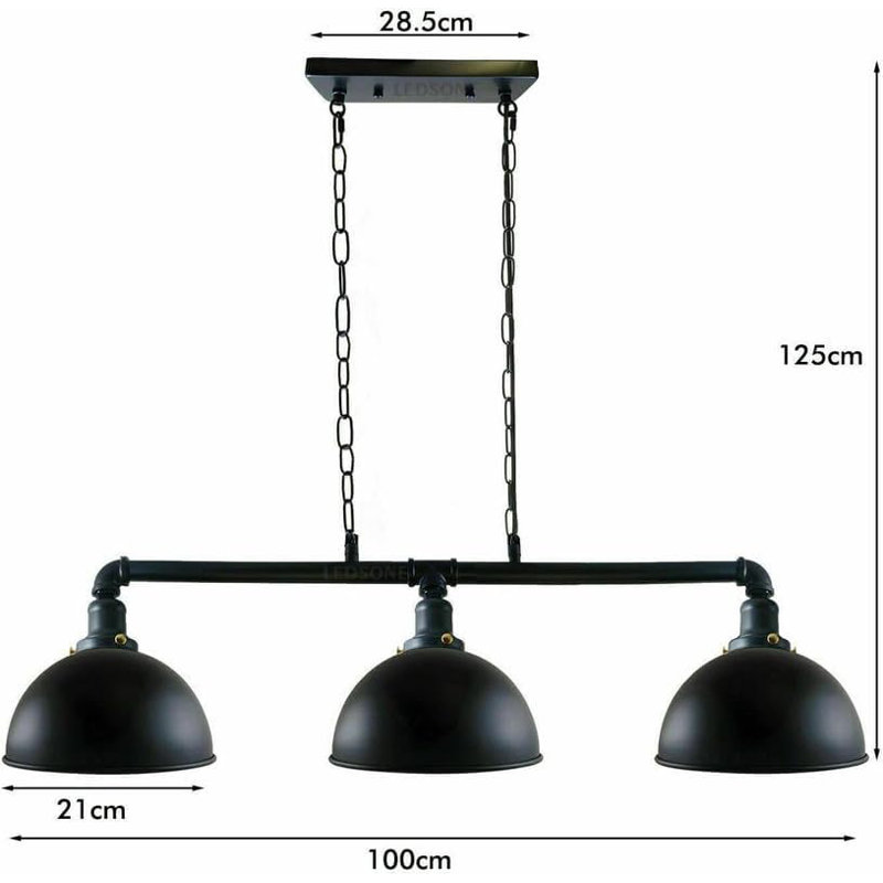 3 - Light Kitchen Island Chandelier, Yes, Brushed Copper