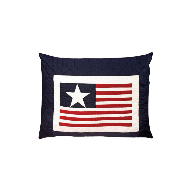 Mattingly Rectangular Throw Cushion, Red/Navy/Off White