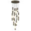 Lustre, 11 lumières, 20 po, laiton vieilli Ronda Ronda-769341610