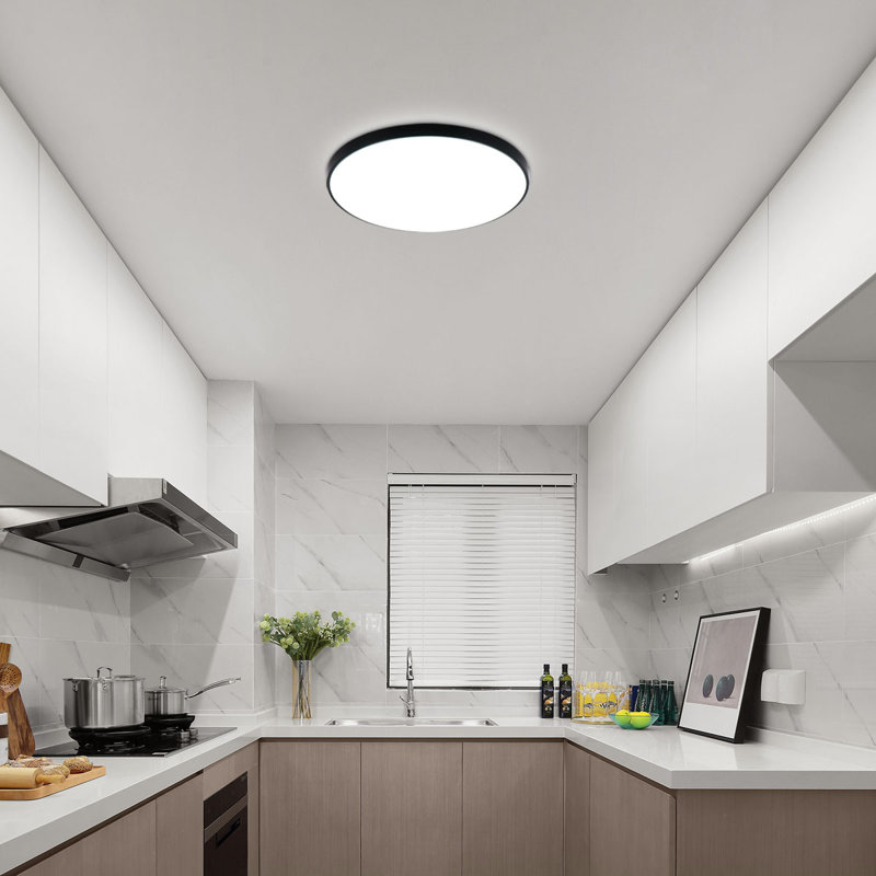 Ayak LED Flush Mount, Black
