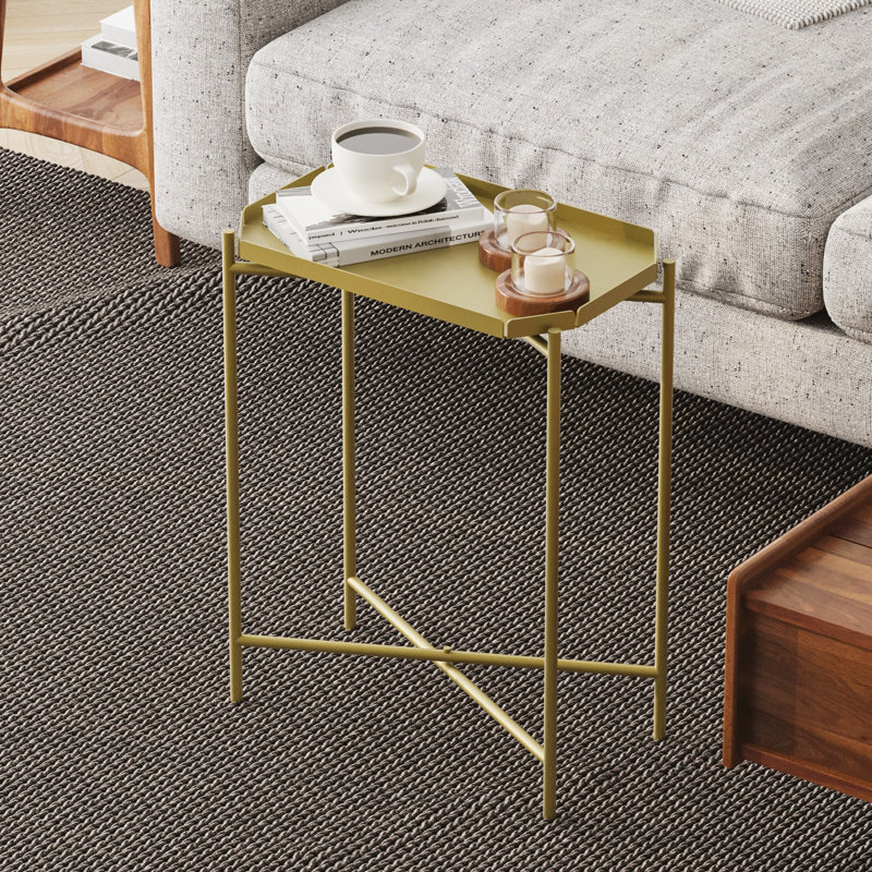 Glorias Coffee Table, 56" H x 26" W x 40" D, Gold