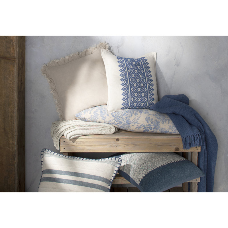 Polaris Hand Woven Throw Blanket, Mint