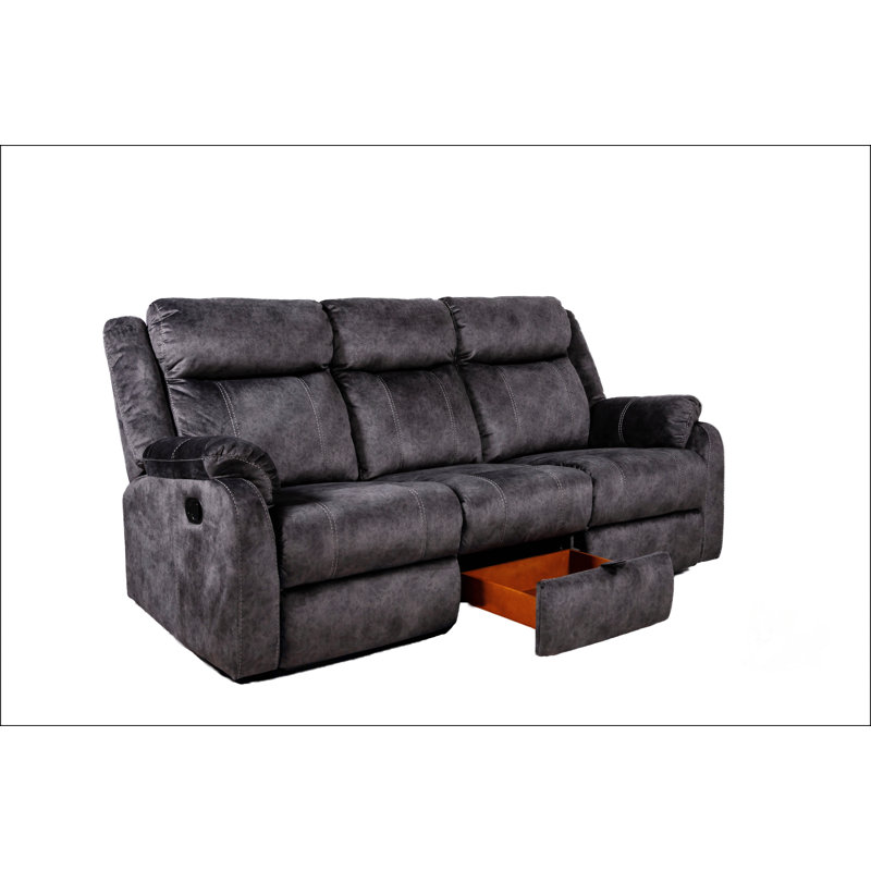 Reclining Sofa, Gray
