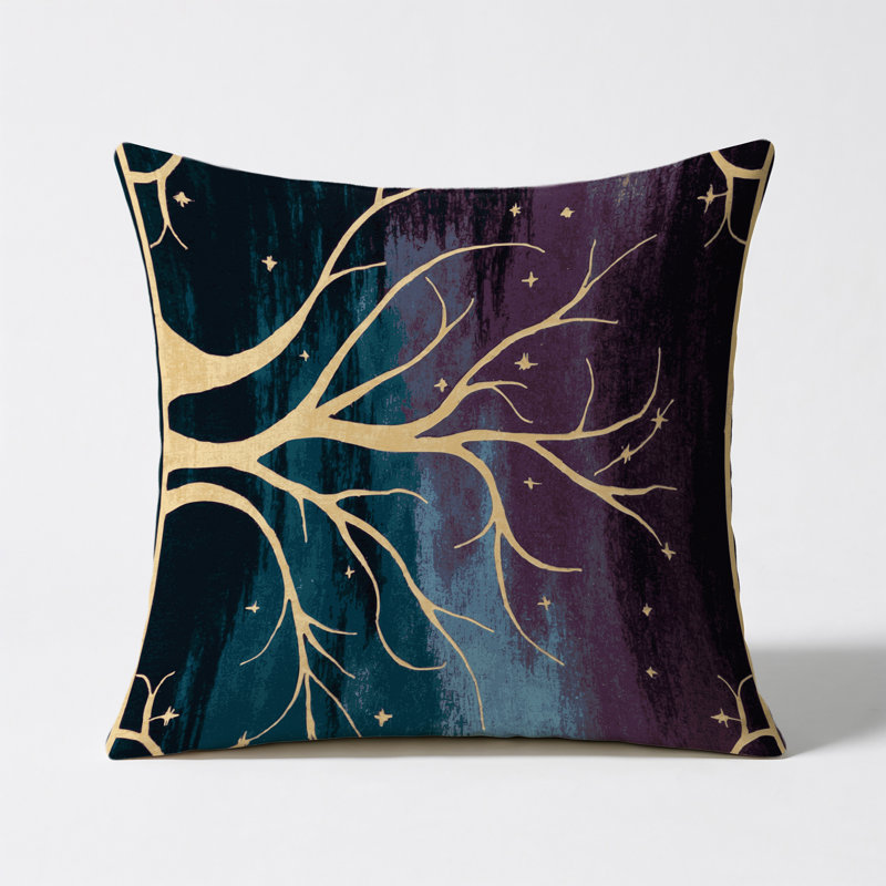 Nebula Thicket Indoor And Outdoor Throw Pillow, Square 16"