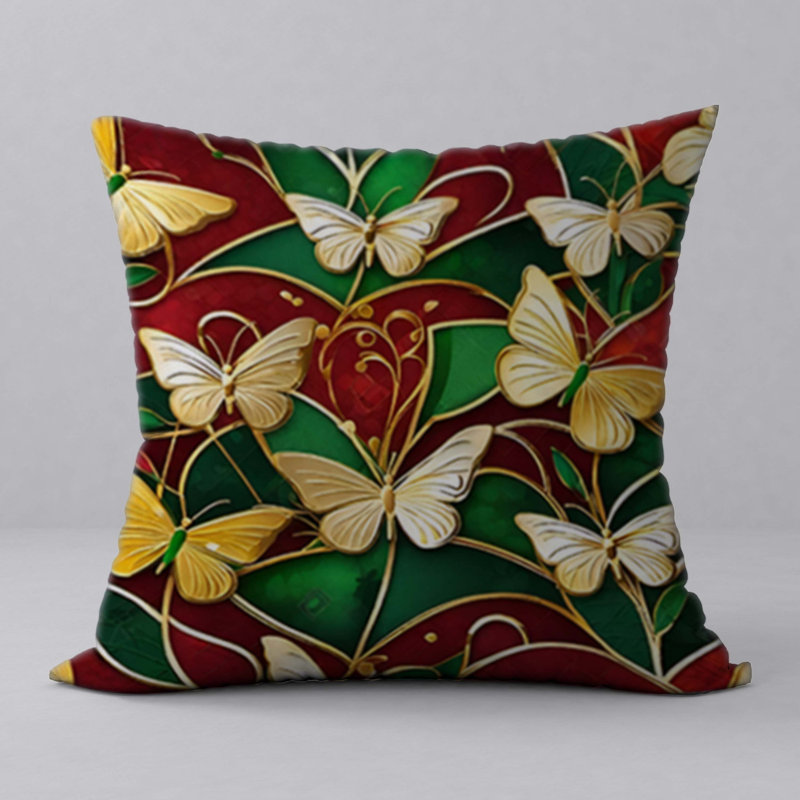 Abstract Reversible Throw Pillow