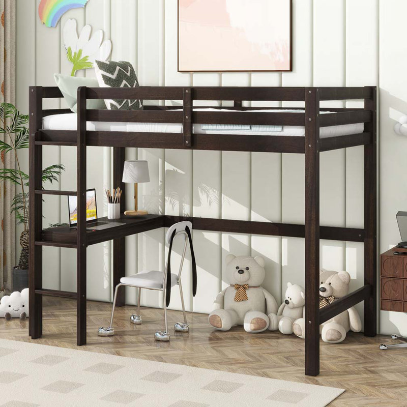 Lit simple avec tête de lit et pied de lit, lit simple en bois d'hévéa avec cadre de maison, gris clair
