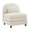 Canapé courbé sans accoudoirs avec oreiller Vitoria - blanc beige