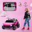 AIYAPLAY Volkswagen E-Buggy Licensed Electric Car for Kids 12V USB Pink