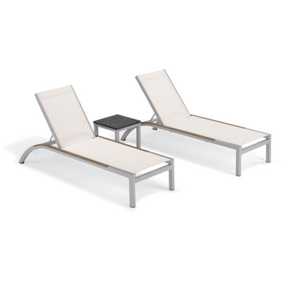 Argento And Travira Outdoor Chaise Lounge