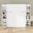 Queen Murphy Bed Wall Bed with Dual Push-Pull Foldable Cabinets-717019475