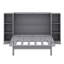 Lit escamotable double avec tablettes, tiroirs et ports USB-98754966