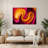 Gradient Abstract 23 Red Metal Wall Art-1338825081