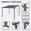 Pavillon de jardin 9,3 x 8 po