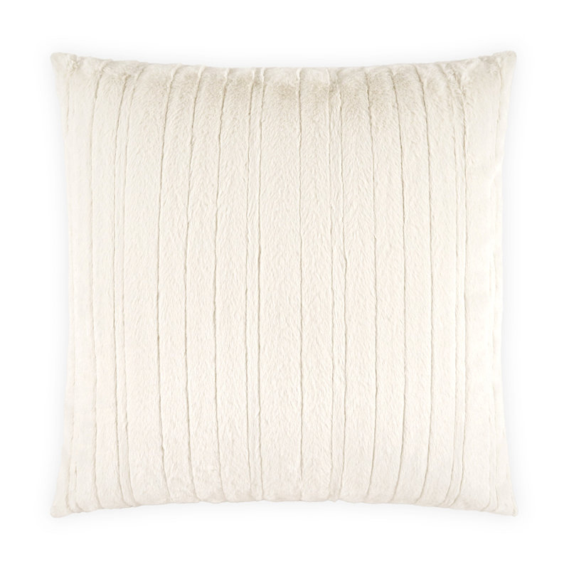 Spalding Square Pillow Cover & Insert, Square 20", Ivory