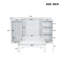 Lit escamotable simple avec tablettes de chevet et garde-robe, lit mural peu encombrant avec rangement, finition blanche