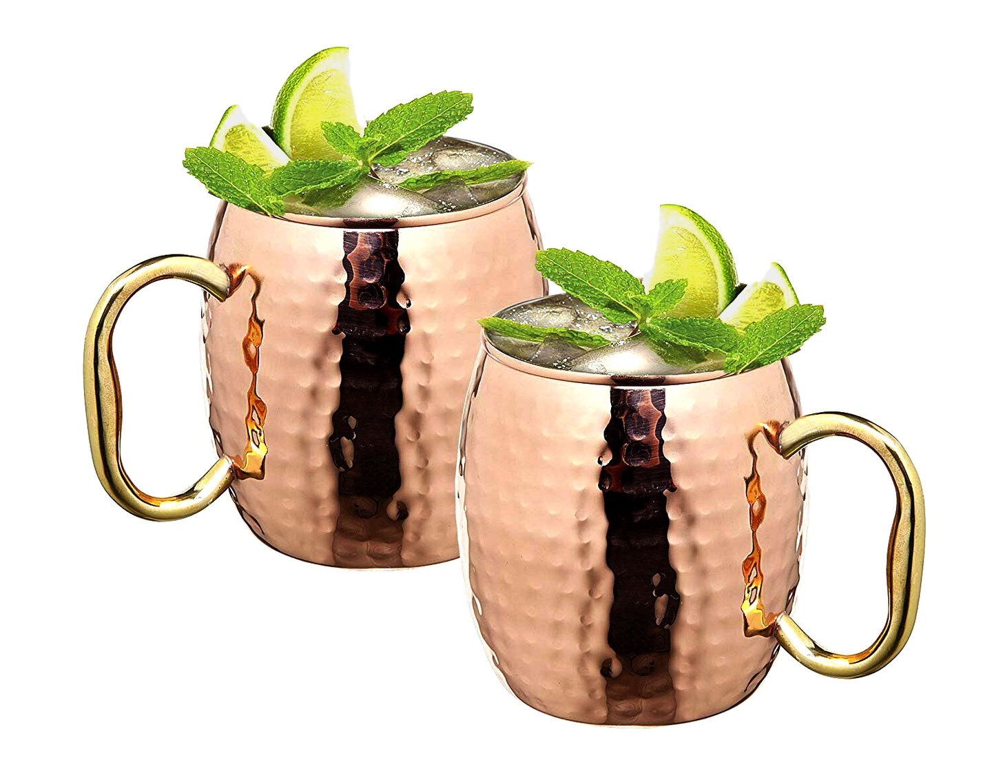 Hammered Moscow Mule Mug Set