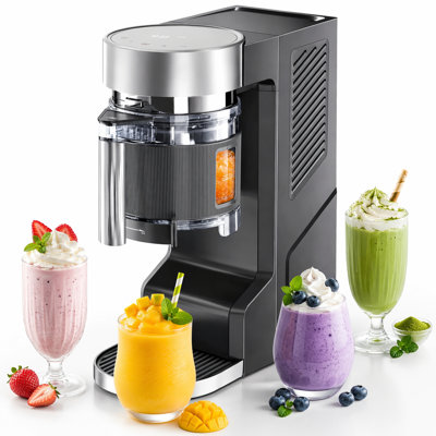 Electactic 8-in-1 Soft Serve Ice Cream Maker, No Pre-Freezing Countertop Machine for Slushies & Milkshakes