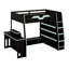 Lit mezzanine multifonctionnel avec bureau, grandes tablettes de rangement-1764922714