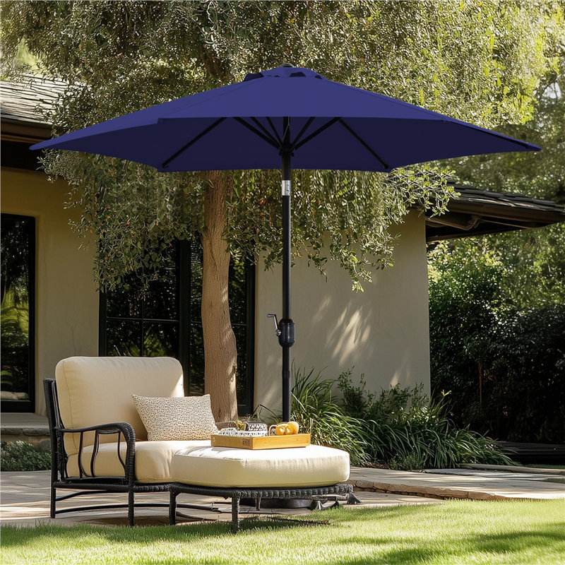 Charlean 269cm Tilt Parasol, Navy Blue