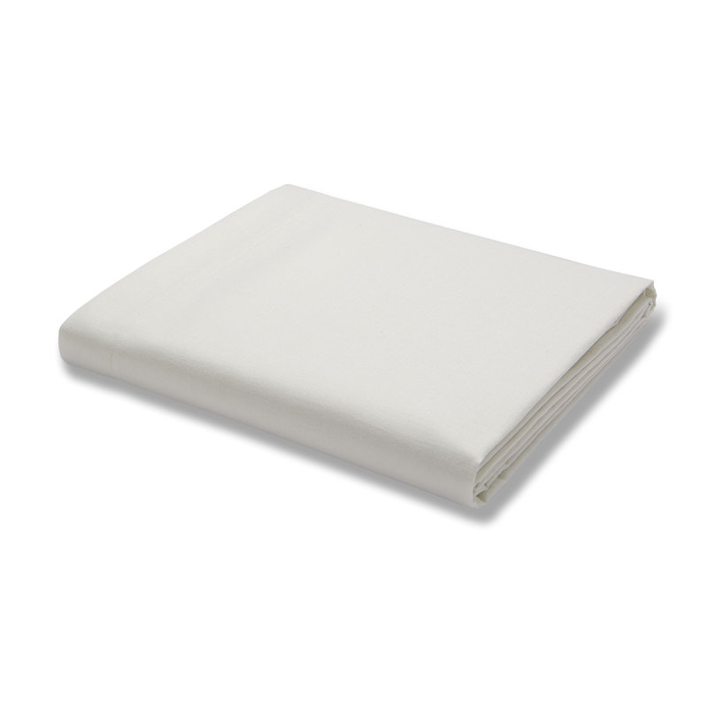 Broadbent Cotton Blend Sateen Fitted Sheet, Kingsize (5'), Cream