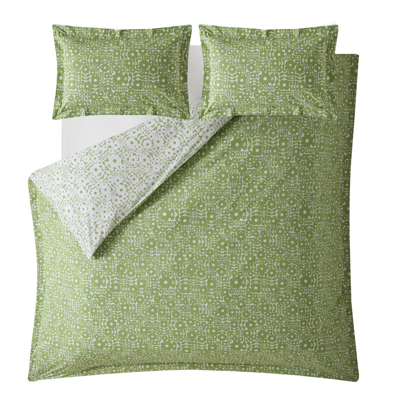 Criss Cross Stem Bedset, Super King Duvet Cover + 2 Standard Pillowcases
