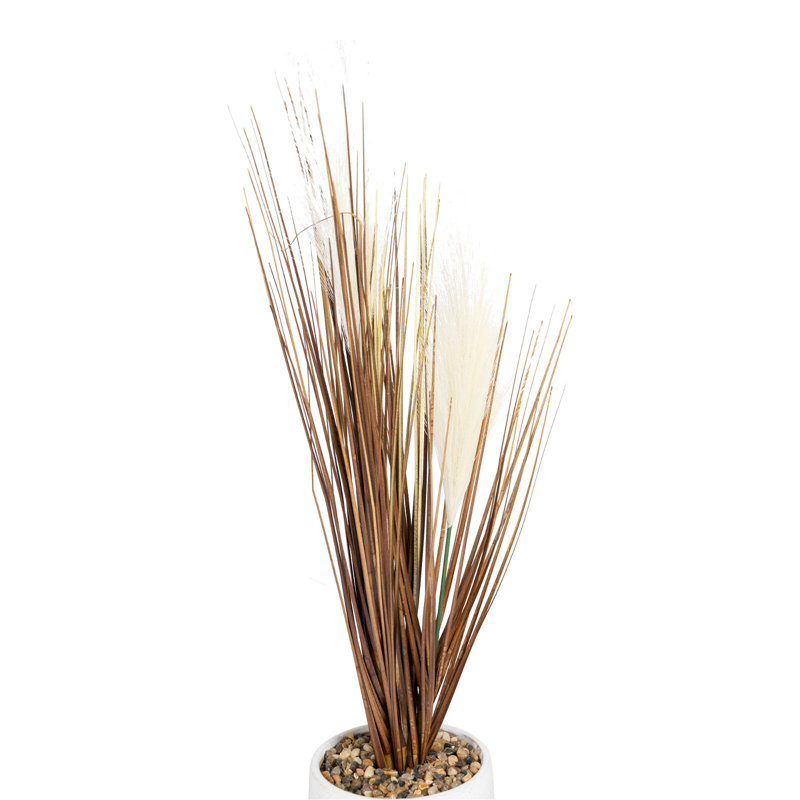 50cm Faux Grass in Ceramic Pot