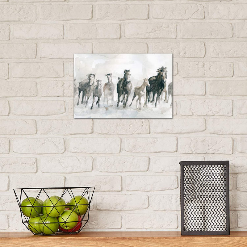 Running Wild by Carol Robinson - Wrapped Canvas Painting, 20.32 cm H x 30.48 cm W