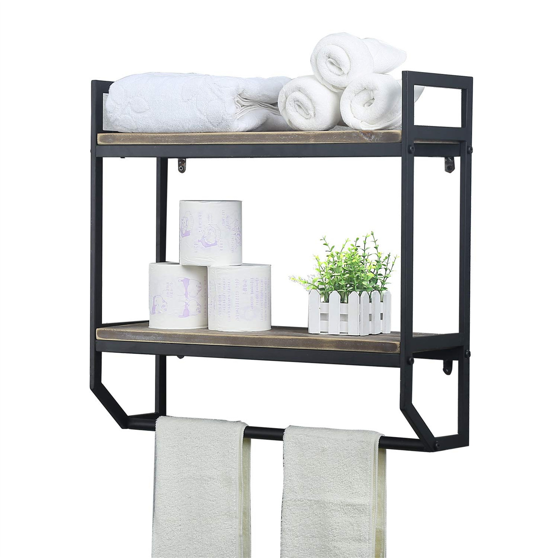 Cacox Metal Wall Mounted Bathroom Shelves Latitude Run