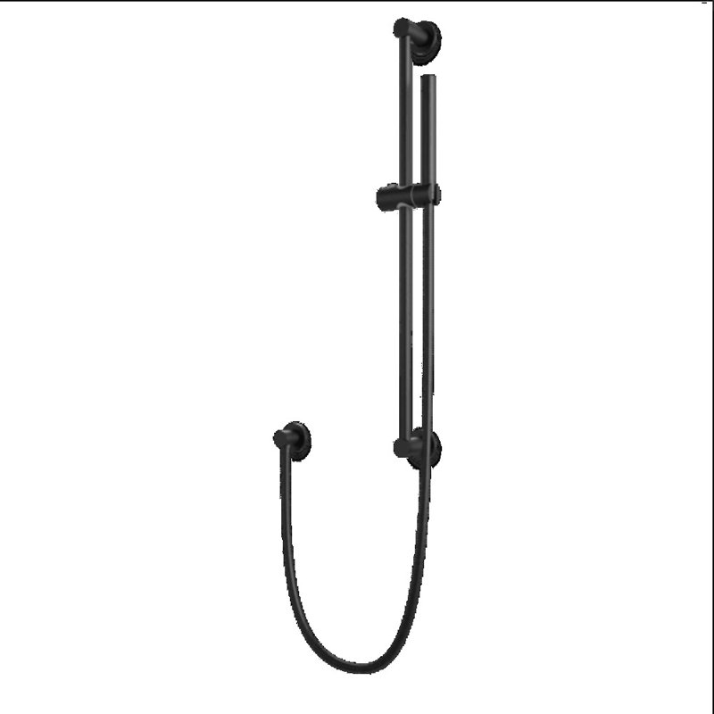 Pomme de douche coulissante 1,8 GPM GPM, Noir mat
