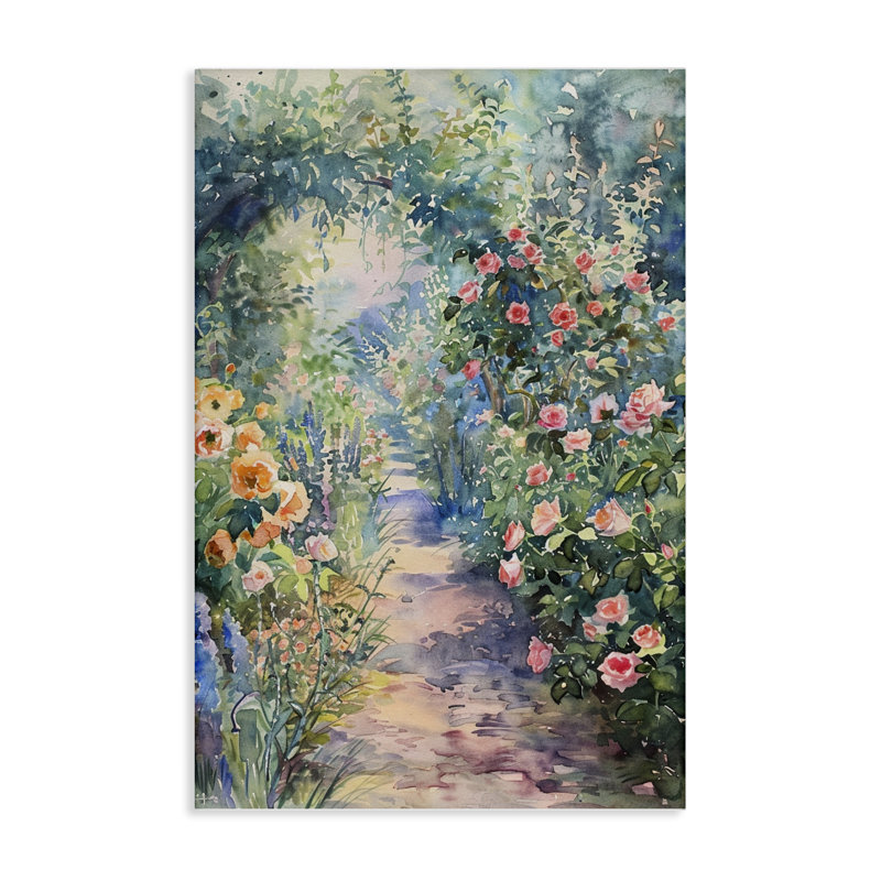Art mural sur toile  Spring Garden Archway par LSR Design Studio, H 24 po x l 16 po