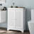 Spacious White Makeup Vanity Cabinet With Board And Glamorous Appeal Modern Cd Storage Adjustable Partition Space Design