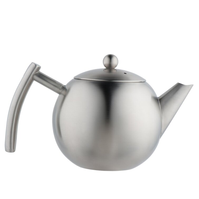 VeoHome Stainless Steel Teapot with Infuser 500 ml – Keeps Heat Thanks to Its Double Walled Design