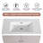 36'' Single Bathroom Vanity with Resin Top