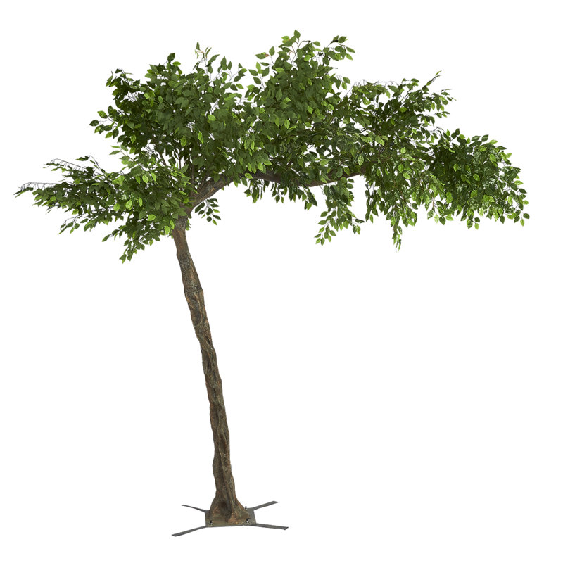 126'' Faux Tree in Metal Freestanding