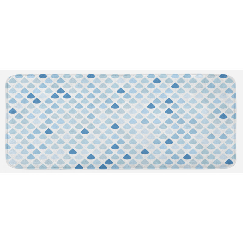 Coastal Polyester Kitchen Mat