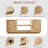 62" TV Stand with Tambour Door-1878368761