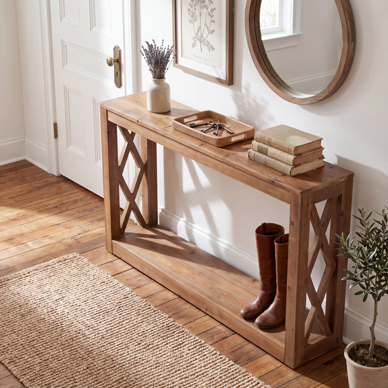 160.02cm Solid Wood Console Table