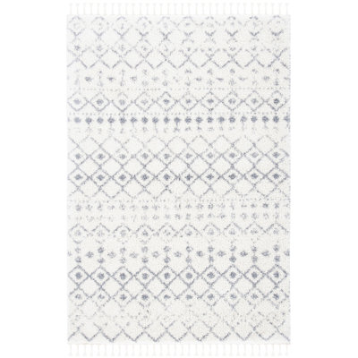 Akifumi Fringe Shag Performance Southwestern Rug