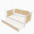 Upholstered Smart LED Bed Frame With Adjustable Height Headboard,No Box Spring Needed,Easy Assembly