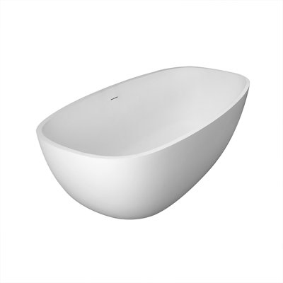 65'' x 29.5'' Freestanding Soaking Porcelain Bathtub